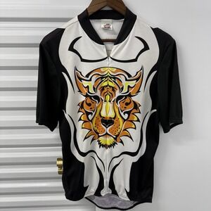 Aussie Cycling Jersey XL Tiger Graphic Full Zip Bike Shirt Club Cut